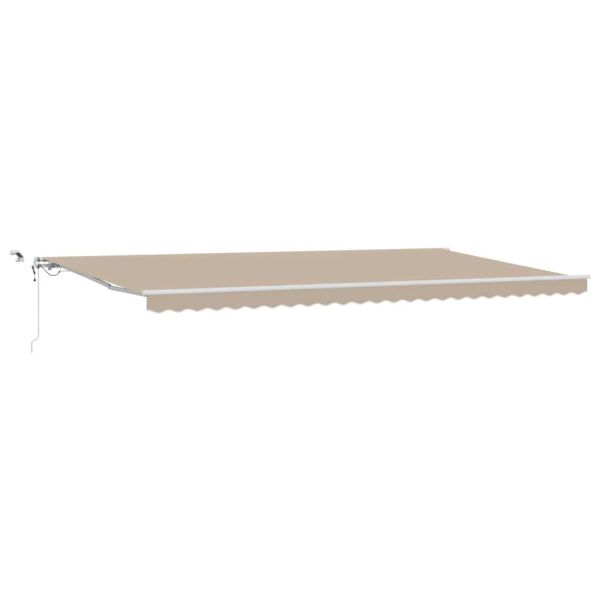 Прибираща се тента Бежово 600 × 300 cm Полиестер