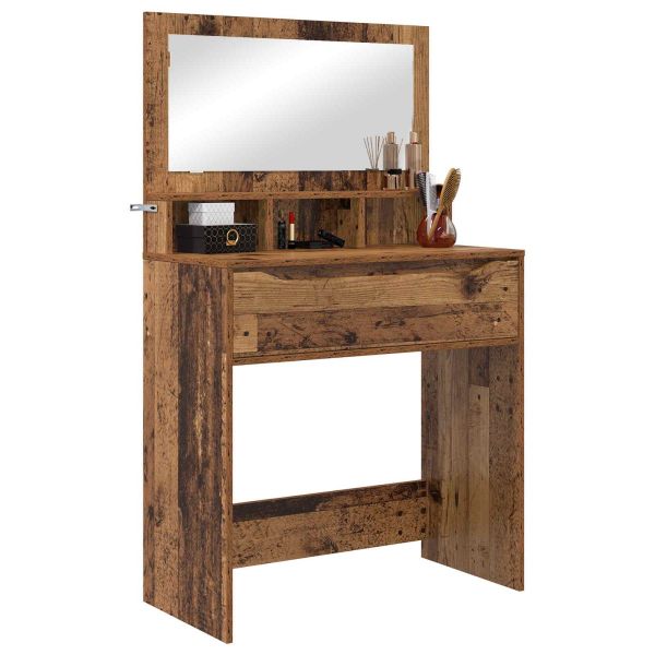 Тоалетки за спалня с чекмедже Старо дърво 80 x 39,6 x 135 см