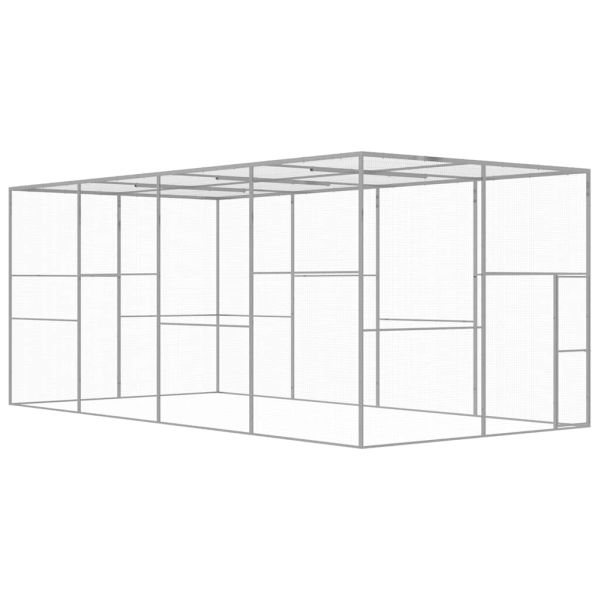 Клетка за котки 6x3x2,5 м поцинкована стомана