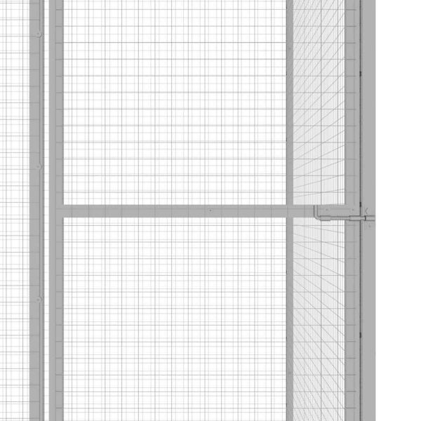 Клетка за котки 6x3x2,5 м поцинкована стомана