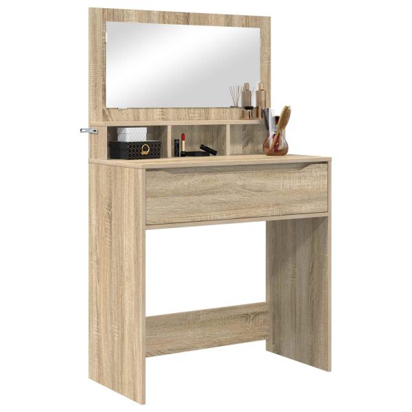 Тоалетки за спалня с чекмедже Сонома дъб 80 x 39,6 x 135 см