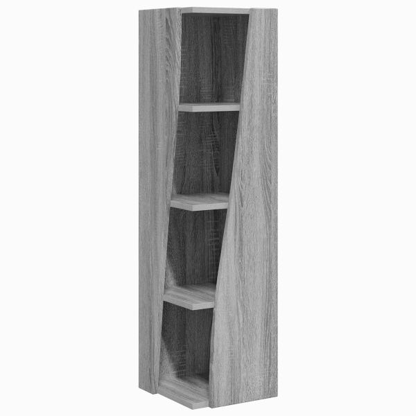 Ъглов шкаф Сив Сонома 27,5x27x102см Инженерно дърво