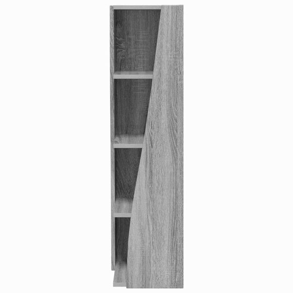 Ъглов шкаф Сив Сонома 27,5x27x102см Инженерно дърво