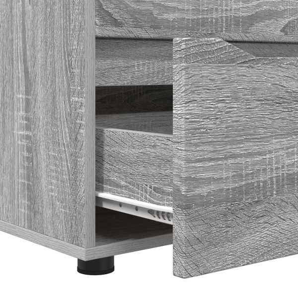 Шкаф за съхранение Сив Сонома 60 x 48 x 57 см Инженерно дърво