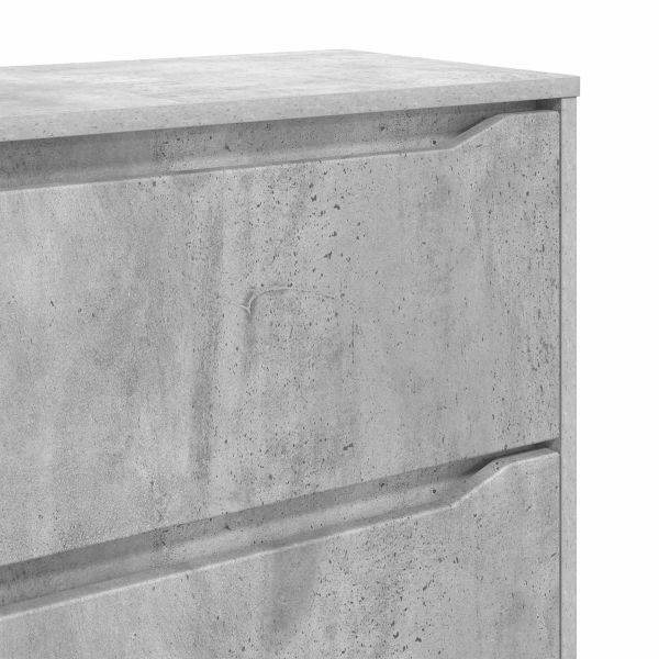 Шкаф за съхранение Циментено сиво 80 x 48 x 57 см