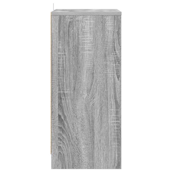 Нощни маси 2 pcs Сив Сонома 40 x 30 x 467 см Инженерно дърво