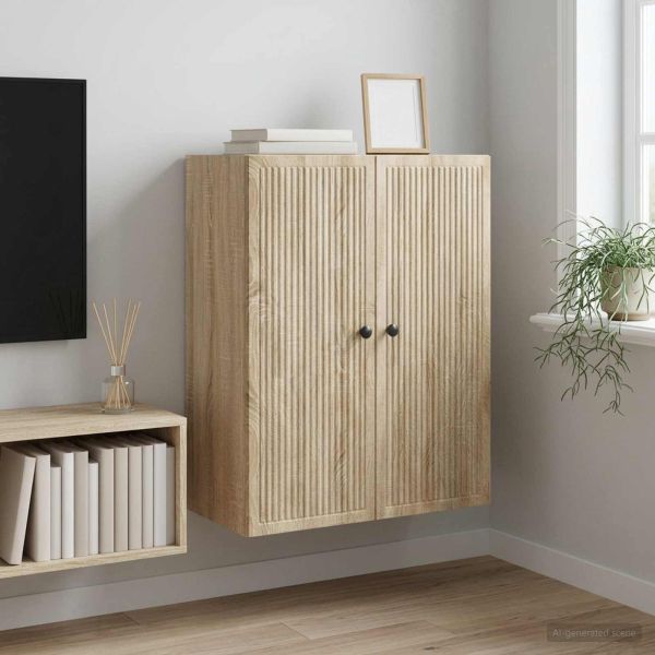 Стенно шкафче Дъб сонома 66 x 34,5 x 90 см Инженерна дървесина