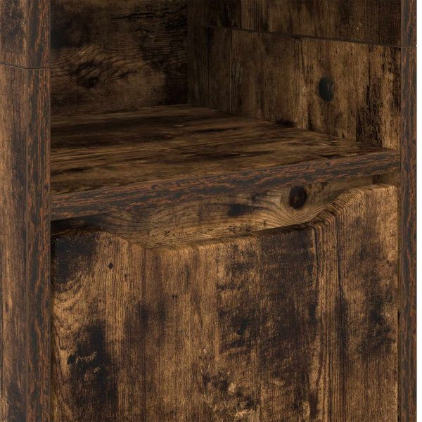 Шкаф за баня Димян дъб 30,5 x 30 x 195 см Инженерно дърво