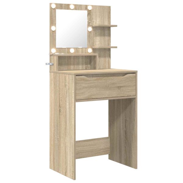 Тоалетки за спалня с чекмедже Сонома дъб 80 x 39,6 x 135 см