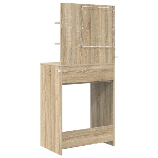 Тоалетки за спалня с чекмедже Сонома дъб 80 x 39,6 x 135 см