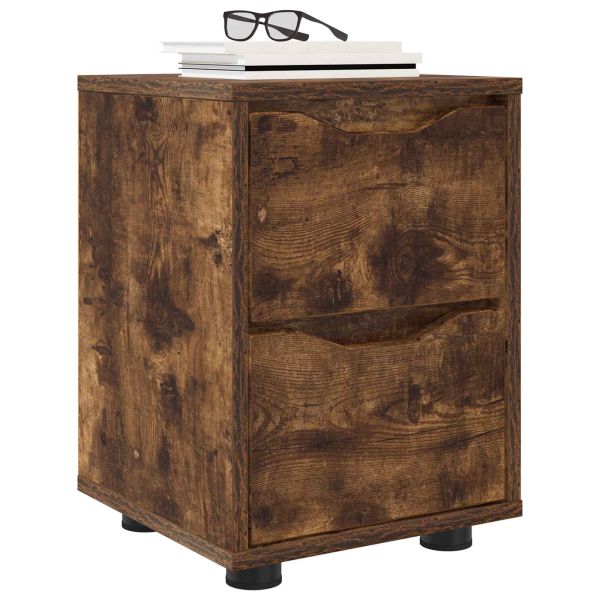 Нощни маси 2 pcs Димян дъб 30,5 x 30 x 43 см Инженерно дърво