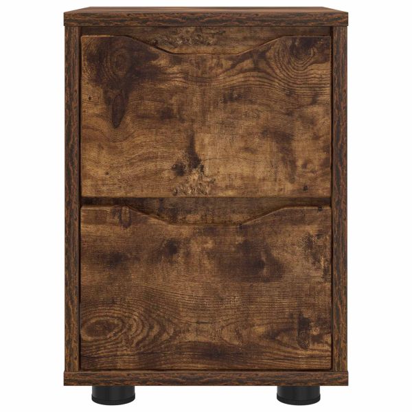 Нощни маси 2 pcs Димян дъб 30,5 x 30 x 43 см Инженерно дърво