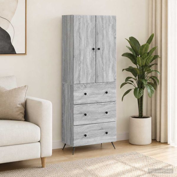 Комплект шкафове 2 pcs Сив Сонома 66 x 34,5 x 90 см