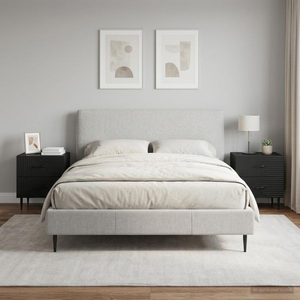 Нощен шкаф 2 pcs Черно 43 x 34,5 x 47,5 см Инженерна дървесина