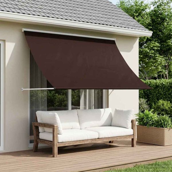 Сенник Кафяво 400 x 150 cm 180 г / м² полиестер с PU покритие