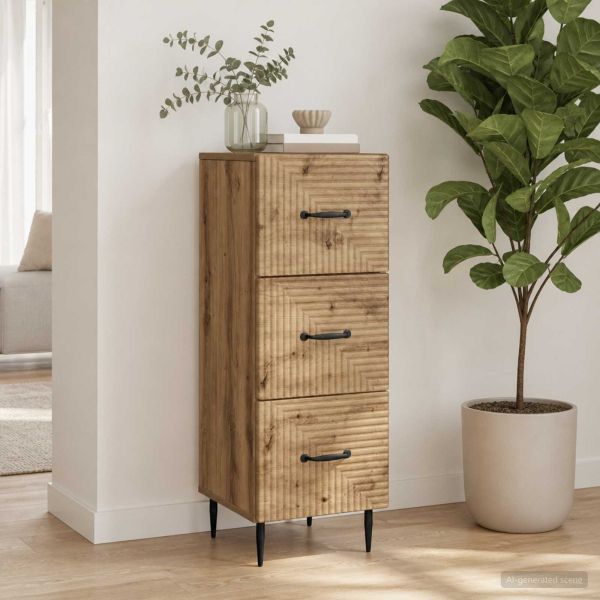 Чекмеджетен шкаф 33 x 34,5 x 89,5 см Инженерна дървесина