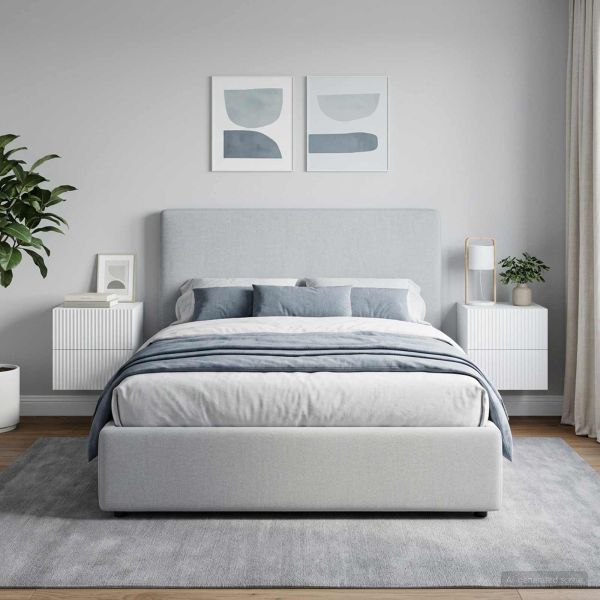 Спален шкаф с монтаж на стена 2 pcs Бяло 33 x 34,5 x 40 см