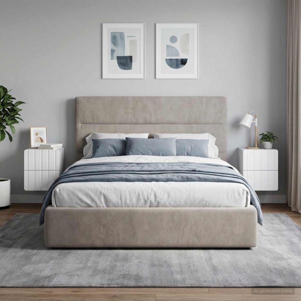 Спален шкаф с монтаж на стена 2 pcs Бяло 33 x 34,5 x 43 см