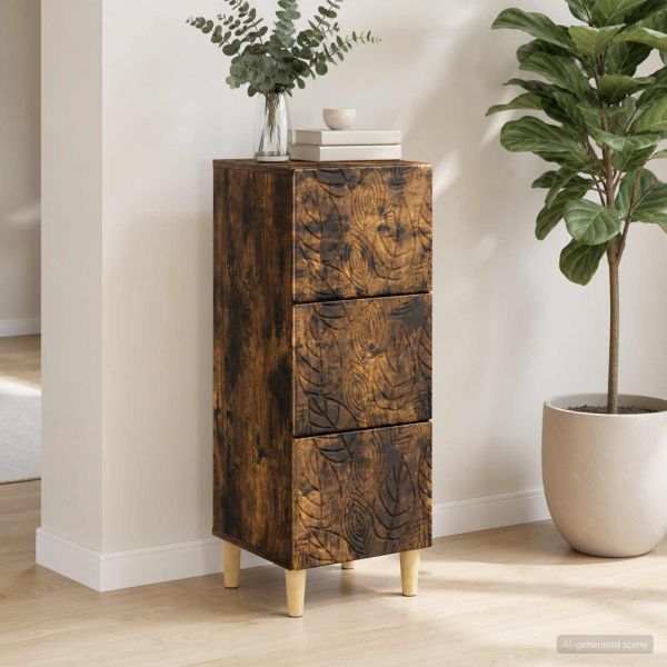 Чекмеджетен шкаф Опушен дъб 33 x 34,5 x 90 см
