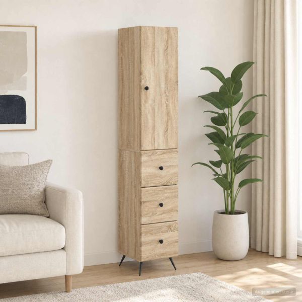 Комплект шкафове 2 бр. 34,5 x 34,5 x 90 см Инженерна дървесина
