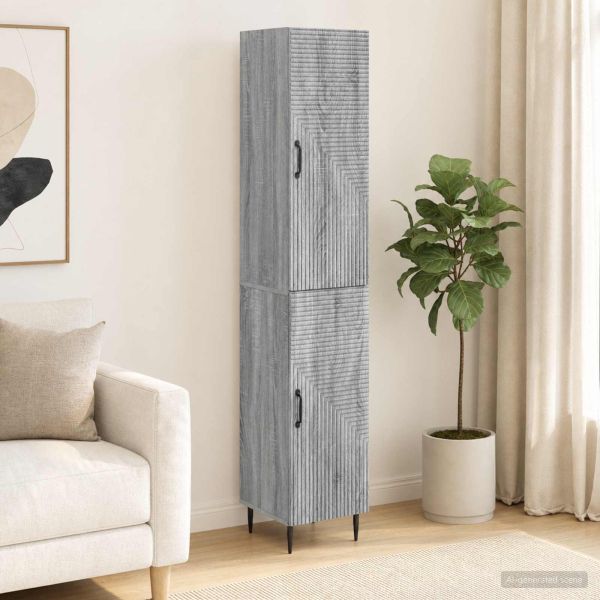 Комплект шкафове 2 pcs Сив Сонома 33 x 34,5 x 89,5 см