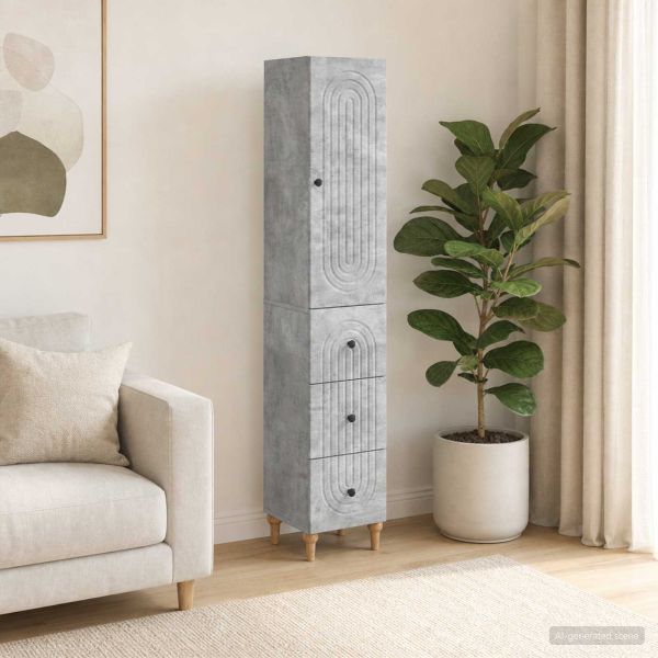 Комплект шкафове 2 pcs 33 x 34,5 x 90 см Инженерна дървесина