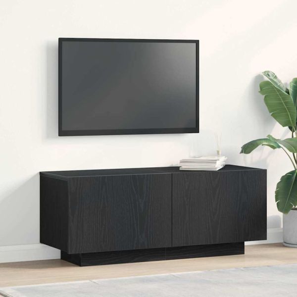 ТВ шкаф Черния дъб 100 x 35 x 40 см Инженерно дърво