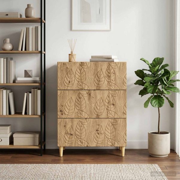 Чекмеджетен шкаф 66 x 34,5 x 90 см Инженерна дървесина