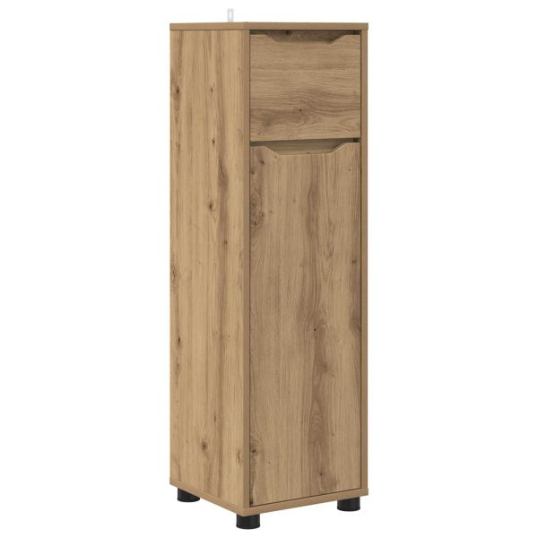 Шкаф за баня Дъб 30,5 x 30 x 101 см Инженерно дърво