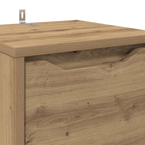 Шкаф за баня Дъб 30,5 x 30 x 101 см Инженерно дърво