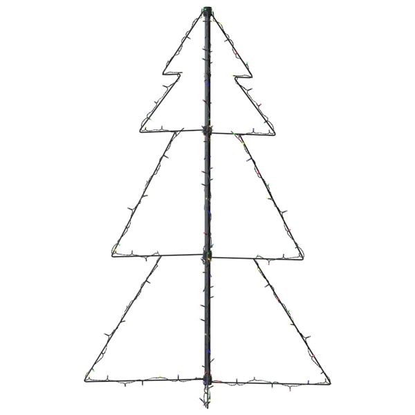 Коледна елха конус, 160 LED, за закрито и открито, 78x120 см