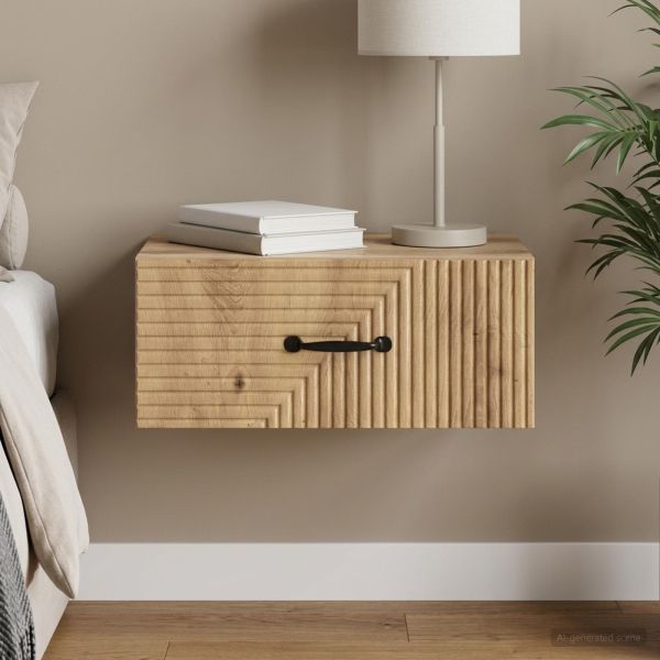 Спален шкаф с монтаж на стена Дъб артизан 49 x 34,5 x 20 см