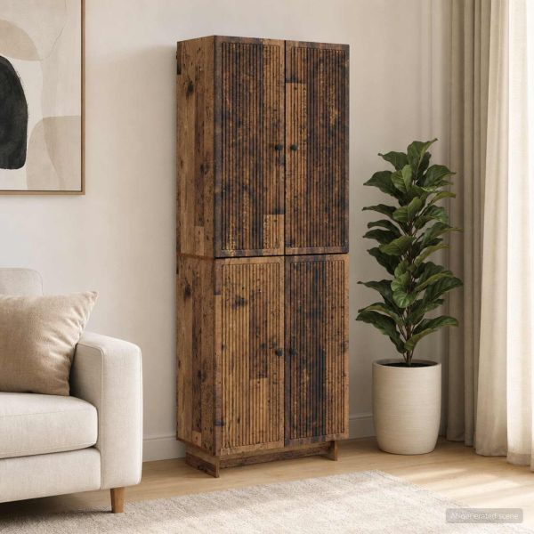 Комплект шкафове 2 pcs Старо дърво 66 x 34,5 x 90 см