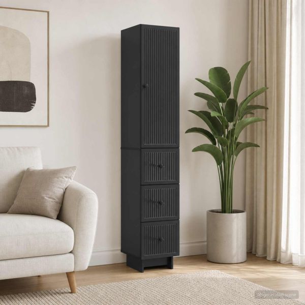 Комплект шкафове 2 pcs 33 x 34,5 x 90 см Инженерна дървесина