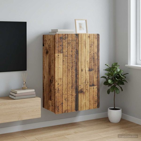 Стенно шкафче Старо дърво 66 x 34,5 x 92 см Инженерна дървесина