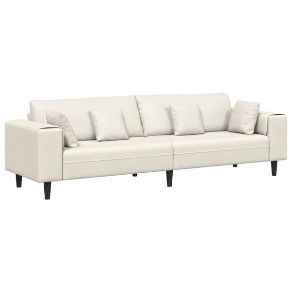 Диван Крем 250 x 77 x 76 см Кадифе