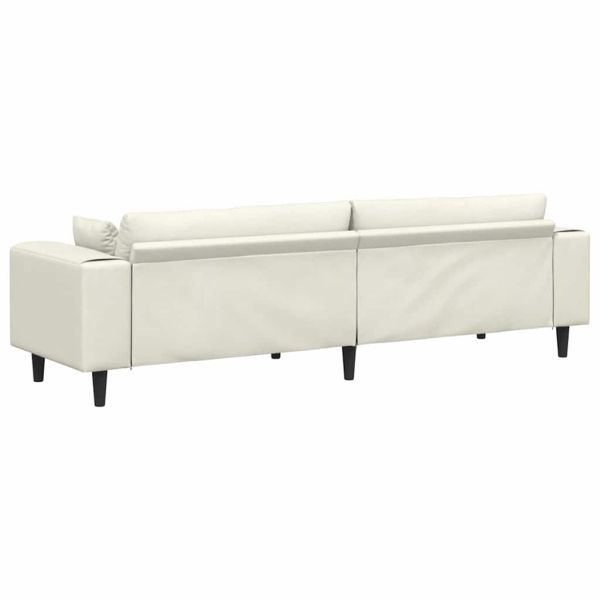 Диван Крем 250 x 77 x 76 см Кадифе