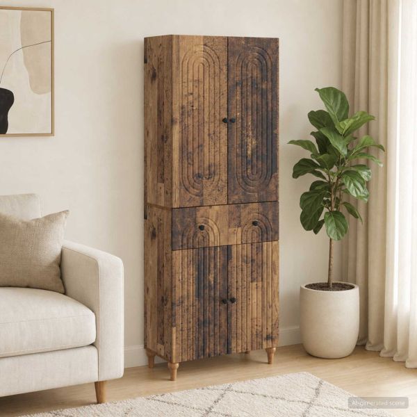 Комплект шкафове 2 pcs 66 x 34,5 x 90 см Инженерна дървесина