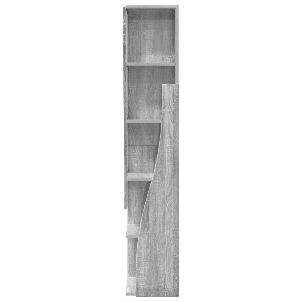 Ъглов шкаф Сив Сонома 27,5x27x140см Инженерно дърво