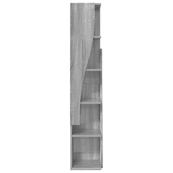 Ъглов шкаф Сив Сонома 27,5x27x140см Инженерно дърво