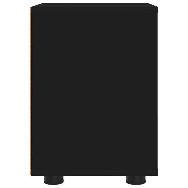 Нощни маси 2 pcs Черно 30,5 x 30 x 43 см Инженерно дърво