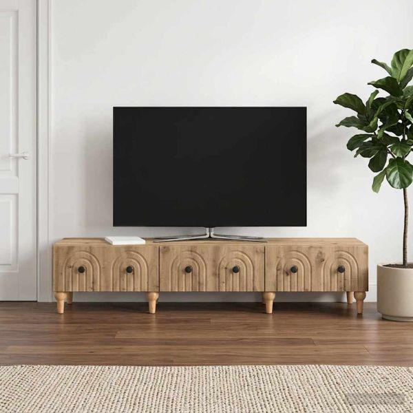 ТВ шкаф 147 x 34,5 x 30 см Дъб артизан Инженерна дървесина