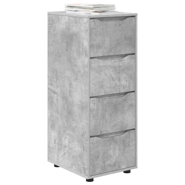 Шкаф за съхранение Циментено сиво 40 x 48 x 105 см