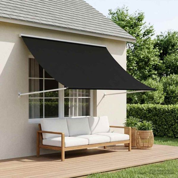 Сенник Черно 350 x 150 cm 180 г / м² полиестер с PU покритие