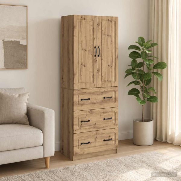 Комплект шкафове 2 бр. 66 x 34,5 x 87 см Инженерна дървесина