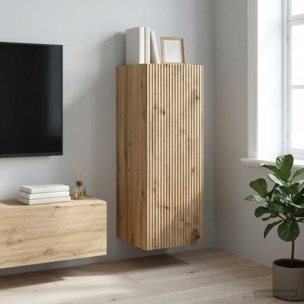 Стенно шкафче 33 x 34,5 x 90 см Инженерна дървесина Дъб артизан