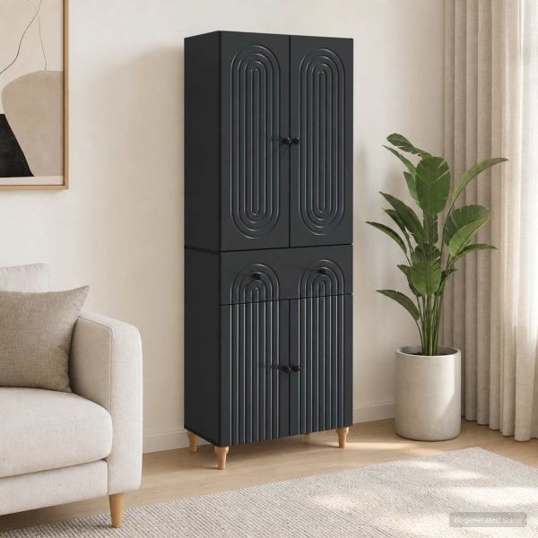 Комплект шкафове 2 pcs 66 x 34,5 x 90 см Инженерна дървесина