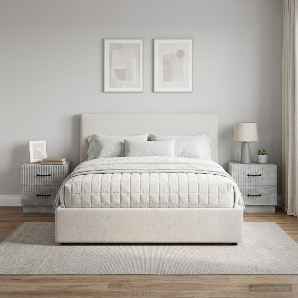 Нощен шкаф с чекмедже 2 pcs Бетонно сиво 43 x 34,5 x 44,5 см