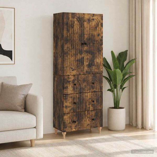 Комплект шкафове 2 pcs 66 x 34,5 x 90 см Инженерна дървесина