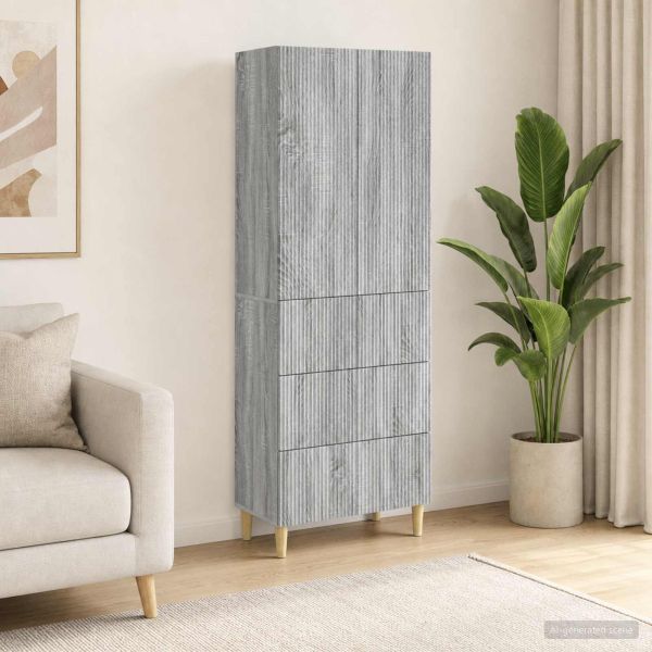 Комплект шкафове 2 pcs 66 x 34,5 x 90 см Инженерна дървесина